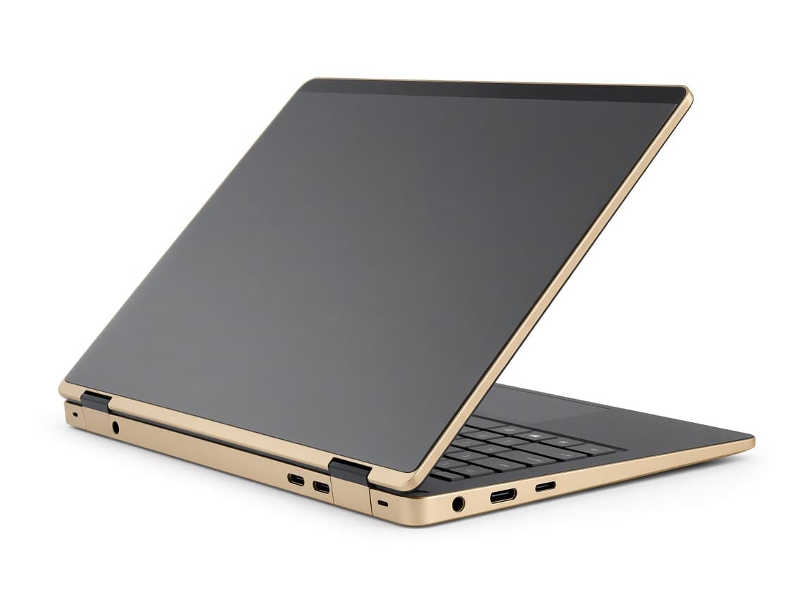 Ultrabook convertible or et gris